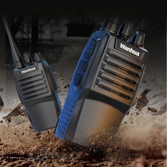 WH-27G Mini Walkie Talkie 6000mAh USB Fast Charge 8W UHF 400-470MHz Programming Portable Two Way Radio