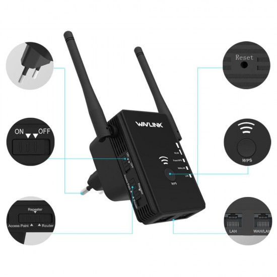 WS-WN578 2.4G 300Mbps Wireless Router Wifi Repeater Booster Extender 2x5dBi Antennas WS-WN578 2.4G 300Mbps Wireless Router Wifi Repeater Booster Extender 2x5dBi Antennas