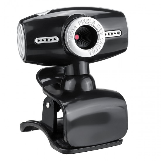 480P USB 2.0 CMOS Image Sensor Webcam with Microphone for Laptop Desktop