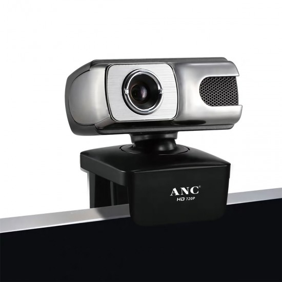 ANC HD 720P Webcam CMOS 30FPS 10 Million Pixels USB 2.0 HD USB Drive-free Camera Video Call Webcam with Microphone for Computer Notebook PC