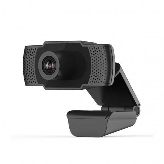 F38 HD 1080P Webcam 10 Million Pixels CMOS 30FPS USB 2.0 Built-in Microphone Web Cam Network Teaching HD Camera for Desktop Computer Laptop PC