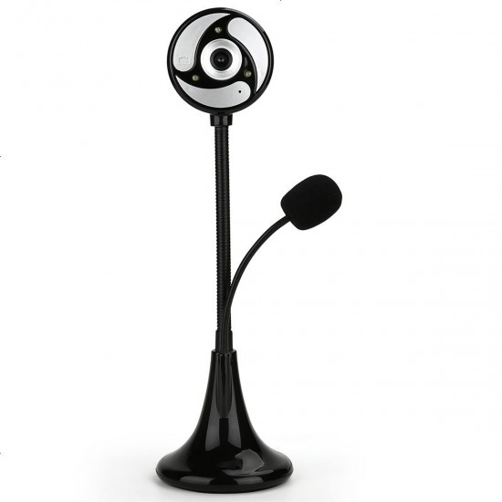 HD 1080P Webcam CMOS 30FPS 10 Million Pixels USB 2.0 Drive-free Camera Windmill-shape Web Camera with Microphone for Desktop Computer Notebook PC HD 1080P Webcam CMOS 30FPS 10 Million Pixels USB 2.0 Drive-free Camera Windmill-shape Web Camera with Microphone for Desktop Computer Notebook PC