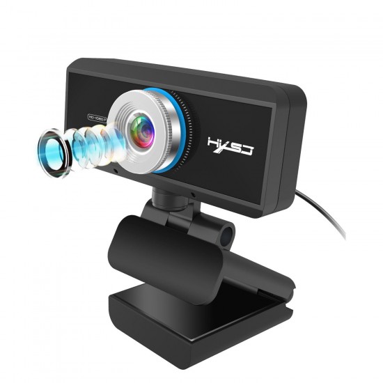 S4 Wired Webcam High-Definition 1080P Computer Camera USB Web Camera 2 Million Pixels Built-In Sound-Absorbing microphone