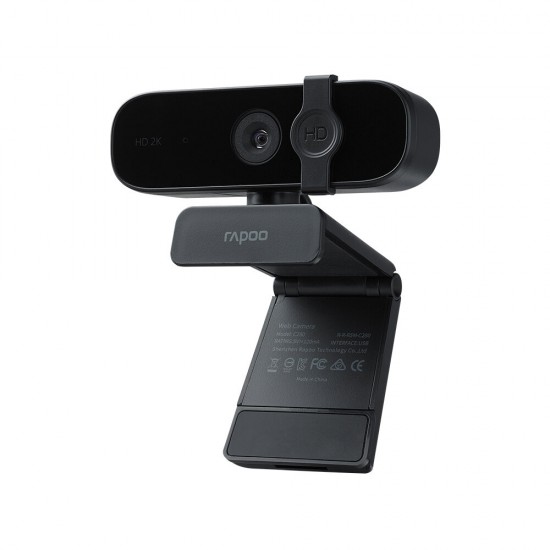 C280 Webcam USB HD 2K Camera Built-in Omnidirectional Dual Noise Reduction Microphone 85° Wide-angle Viewing Angle 360° Horizontal Rotation