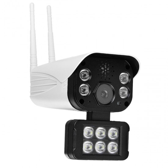 10 LEDS 300W WiFi Wireless Security IP Camera Monitor Full Color Night Vision