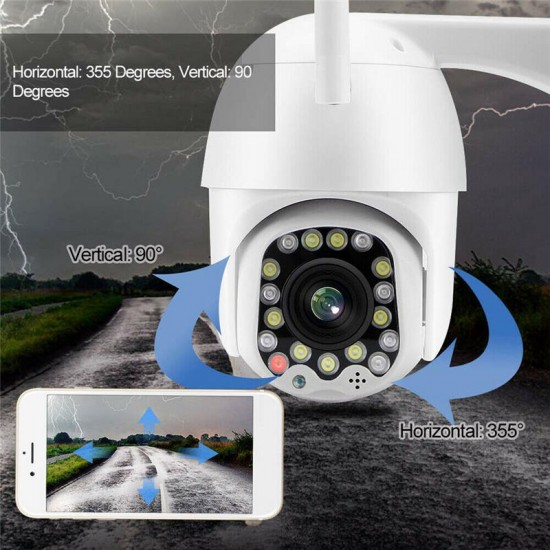 1080P 2MP PTZ WIFI IP Camera Security 17LED CCTV Auto Tracking Outdoor Waterproof 1080P 2MP PTZ WIFI IP Camera Security 17LED CCTV Auto Tracking Outdoor Waterproof