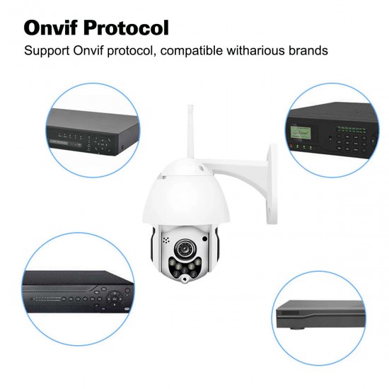 1080P 2MP Wireless Waterproof WIFI IP Security Camera Intercom Night Vision CCTV ONVIF Protocol AP Hotspot