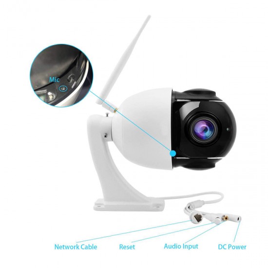 1080P 30X Zoom WIFI 2.0MP PTZ IP Camera Pan/Tilt Speed Dome Camera Audio Waterproof Home Security Cameras 1080P 30X Zoom WIFI 2.0MP PTZ IP Camera Pan/Tilt Speed Dome Camera Audio Waterproof Home Security Cameras