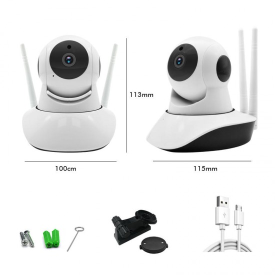 1080P HD 2MP Wireless Wifi IP Camera CCTV Security Night Vision Webcam Pan/Tilt 2 Way Audio