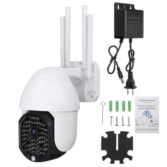 1080P HD IP CCTV era Surveillance IP67 WaterproofOutdoor Camera Wi-Fi PTZ 2MP 68LED H.264 Security IR Camera