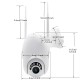 1080P HD WiFi Wireless Security IP Camera PTZ Rotation Indoor Outdoor Night Vision IP66 Waterproof for Android iOS PC
