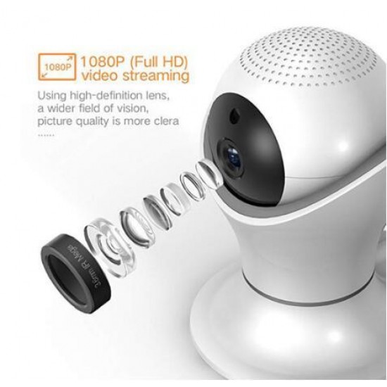 1080P HD Wireless IP Camera Wifi Intelligent Network Remote Night Vision Home Shaking Machine