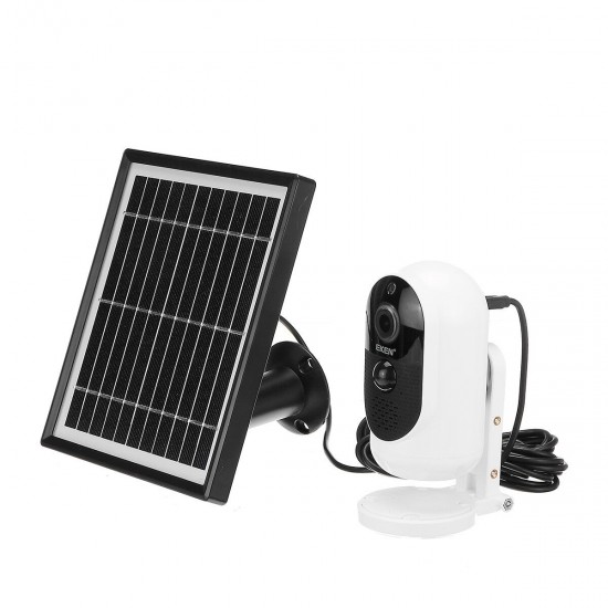 1080P Security Wifi IP Camera Rechargeable Battery + Solar Panel Power Charging