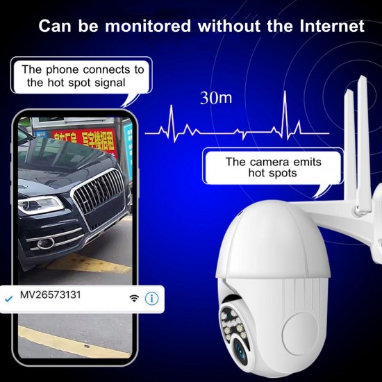 1080P WIFI IP Camera 10 LED Camera HD Outdoor Waterproof Wifi Smart Ball Machine with Power Monitoring Camera Security Network Camera 1080P WIFI IP Camera 10 LED Camera HD Outdoor Waterproof Wifi Smart Ball Machine with Power Monitoring Camera Security Network Camera