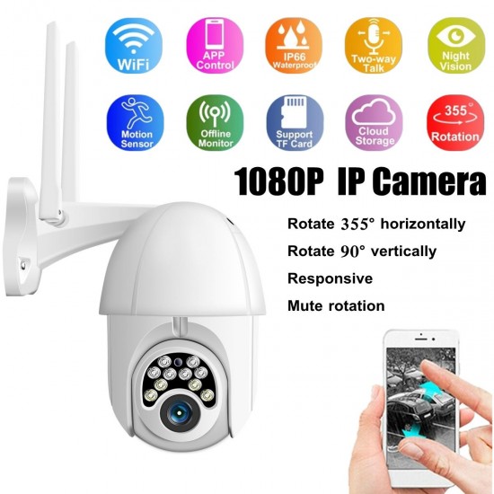 1080P WIFI IP Camera 10 LED Camera HD Outdoor Waterproof Wifi Smart Ball Machine with Power Monitoring Camera Security Network Camera 1080P WIFI IP Camera 10 LED Camera HD Outdoor Waterproof Wifi Smart Ball Machine with Power Monitoring Camera Security Network Camera