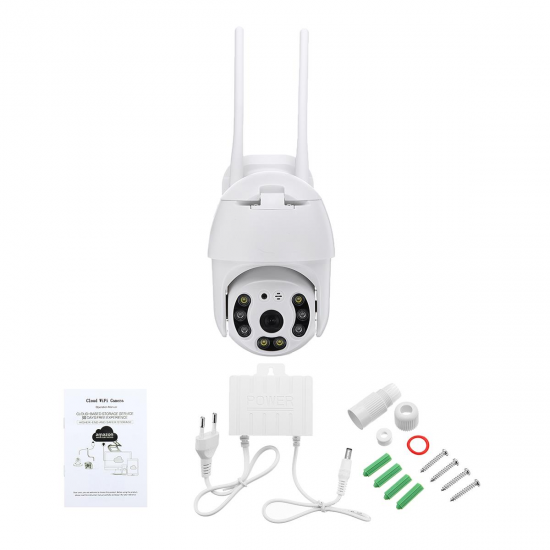 1080P WIFI IP Camera WHITE Wireless Outdoor CCTV HD Home Security Network IR Camera