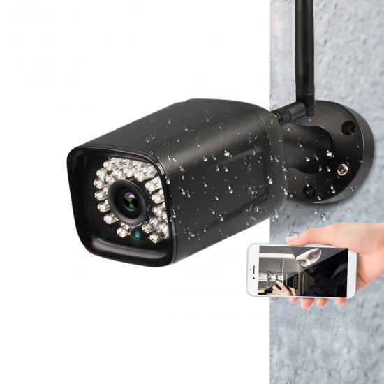 1080P WIFI Waterproof IP Camera CCTV Home Security Voice Intercom Monitor Alarm