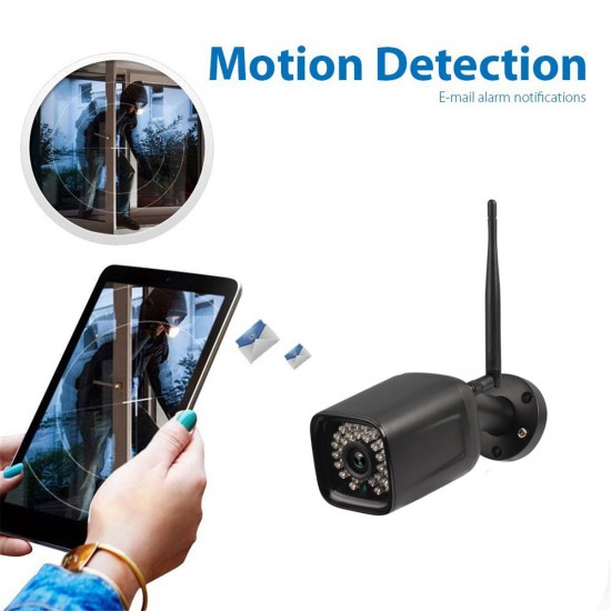 1080P WIFI Waterproof IP Camera CCTV Home Security Voice Intercom Monitor Alarm