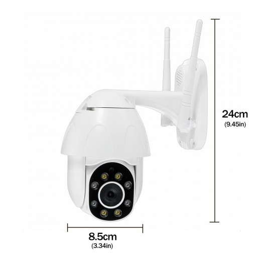 1080P Wifi IP Camera Waterproof Outdoor HD Full Color Night Vision Surveillance 360° 1080P Wifi IP Camera Waterproof Outdoor HD Full Color Night Vision Surveillance 360°