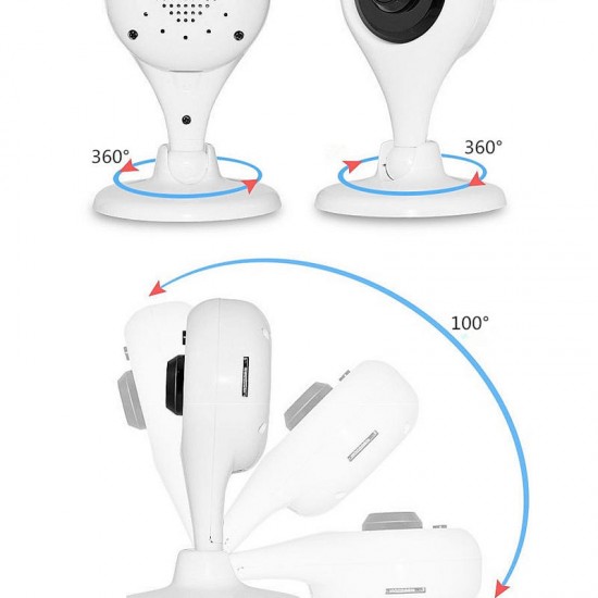 1080P Wireless 360° Surveillance Panoramic IP Camera Monitor Smart Home Baby Pet Security 1080P Wireless 360° Surveillance Panoramic IP Camera Monitor Smart Home Baby Pet Security
