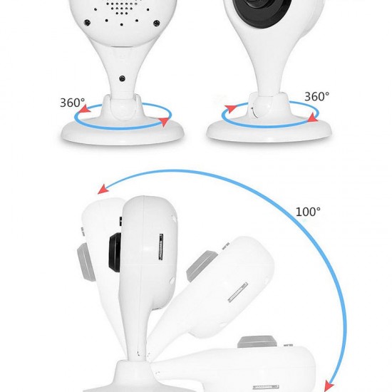 1080P Wireless 360° Surveillance Panoramic IP Camera Monitor Smart Home Baby Pet Security