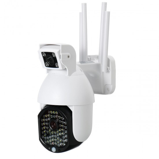1080P Wireless Wifi IP Dual Lens Smart Security Camera CCTV HD 72Pcs LED IR Camera 1080P Wireless Wifi IP Dual Lens Smart Security Camera CCTV HD 72Pcs LED IR Camera