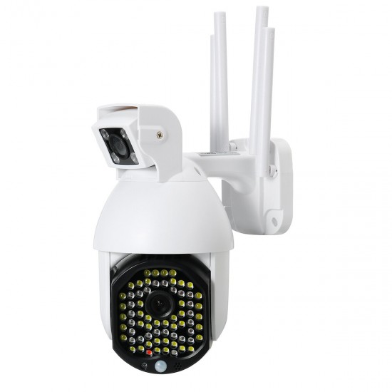 1080P Wireless Wifi IP Dual Lens Smart Security Camera CCTV HD 72Pcs LED IR Camera
