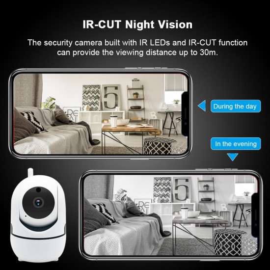 1080P/720P HD 2MP Mini Smart Camera EU Plug 360 Degreen Wifi IP Camera Cloud Storage Monitor