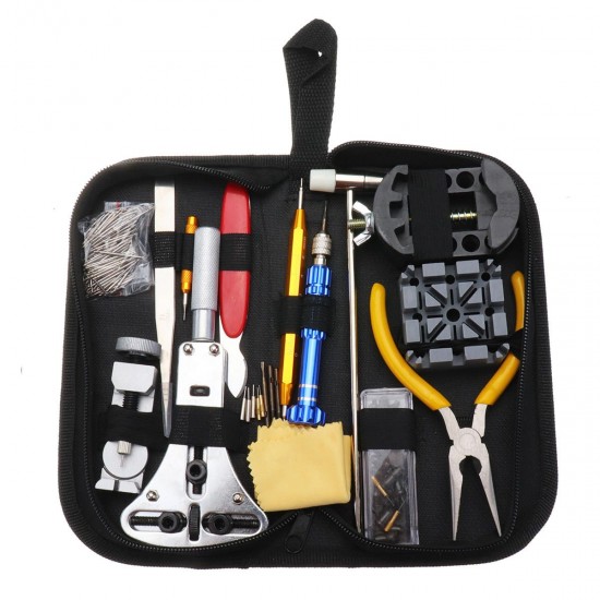 168Pcs Set of Repair Tool Watch Clock Repair Kit Opener Link Pin Remover Set Spring Bar Watchmaker 168Pcs Set of Repair Tool Watch Clock Repair Kit Opener Link Pin Remover Set Spring Bar Watchmaker