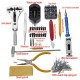 168Pcs Set of Repair Tool Watch Clock Repair Kit Opener Link Pin Remover Set Spring Bar Watchmaker