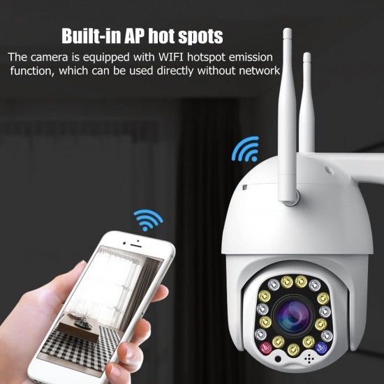 17 LED 1080P WIFI HD 5.0MP IP Surveillance Camera Wireless Outdoor CCTV HD Security Camera