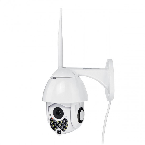 17LED WiFi PTZ Pan Tilt 1080P HD Security IP IR Camera Night Vision Outdoor IP67