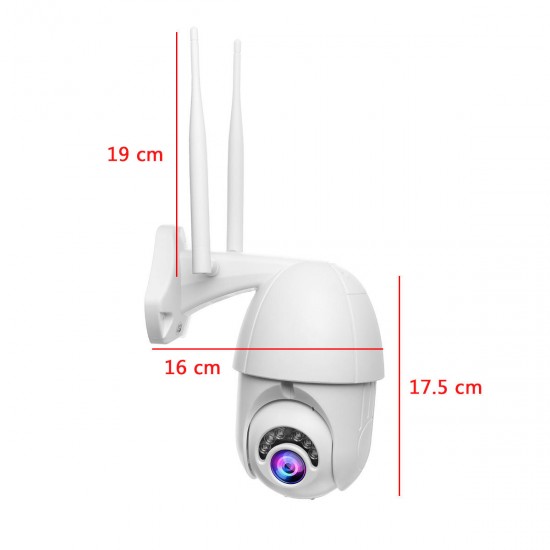 200W 1080P Wireless Wifi IP Camera 6 LEDs Infrared Night Vision Outdoor Waterproof IP66