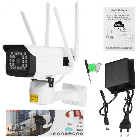 22 LED 12V High Speed WiFi HD 1080P Action Detection Surveillance Night Vision Camera H.265 Two Way Audio Security Camera