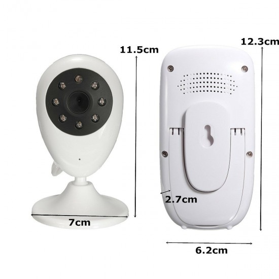 2.4inch 2.4G Wireless Baby Digital Audio Video Monitor Camera Night Vision Viewer Two-way Talk Temperature Monitor