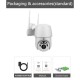 360 Degree 4LEDs Light IR Night Vision IP Camera Dual Antenna Support AP Hotspot Waterproof Outdoor PTZ Camera