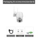 360 Degree 8LEDs Light IR Night Vision IP Camera Dual Antenna Support AP Hotspot Waterproof Outdoor PTZ Camera