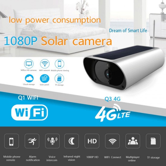 4G 1080P Solar Wireless Intelligent Security Surveillance Camera Support MultibandIp Camera 4G 1080P Solar Wireless Intelligent Security Surveillance Camera Support MultibandIp Camera