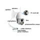 4X ZOOM 1080P FHD 360° PTZ WIFI IP Camera Infrared Night Vision Motion Detecting Two Way Voice 4X ZOOM 1080P FHD 360° PTZ WIFI IP Camera Infrared Night Vision Motion Detecting Two Way Voice