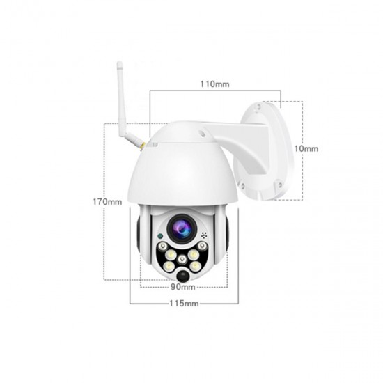 4X ZOOM 1080P FHD 360° PTZ WIFI IP Camera Infrared Night Vision Motion Detecting Two Way Voice 4X ZOOM 1080P FHD 360° PTZ WIFI IP Camera Infrared Night Vision Motion Detecting Two Way Voice