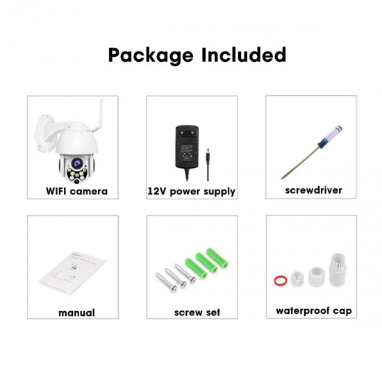 4X ZOOM 1080P FHD 360° PTZ WIFI IP Camera Infrared Night Vision Motion Detecting Two Way Voice 4X ZOOM 1080P FHD 360° PTZ WIFI IP Camera Infrared Night Vision Motion Detecting Two Way Voice