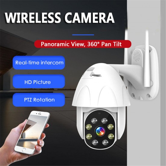 5X Digital Zoom 1080P PTZ WiFi IP Camera Outdoor Speed Dome Wireless Security Camera Pan TiltNetwork Surveillance CCTV