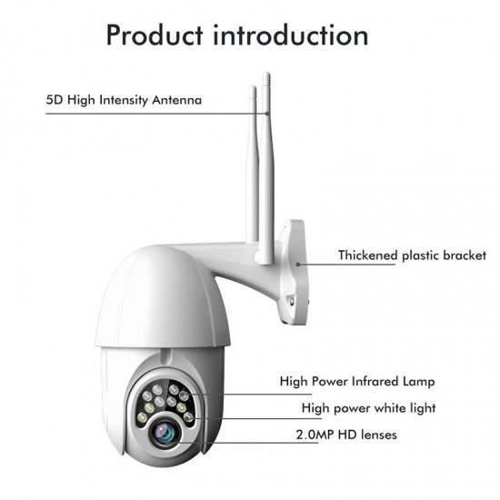 5X Zoom 1080P Wireless Wifi IP Camera System Outdoor CCTV Waterproof PTZ Security Camera ONVIF