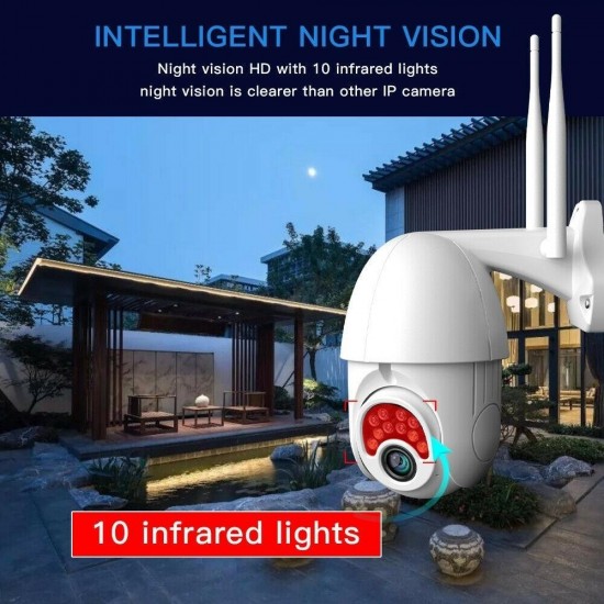 5X Zoom 1080P Wireless Wifi IP Camera System Outdoor CCTV Waterproof PTZ Security Camera ONVIF