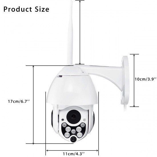 5X Zoom Pan Tilt 2MP HD WiFi IP Security Camera 7 LEDs Infrared Night Vision Outdoor Waterproof 5X Zoom Pan Tilt 2MP HD WiFi IP Security Camera 7 LEDs Infrared Night Vision Outdoor Waterproof