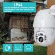 5x Zoom 1080P HD PTZ IP WiFi Speed Dome Camera IP66 WIFI Night Vision Security