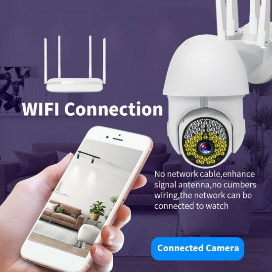 79LEDS 1080P HD IP Wireless PTZ CCTV Outdoor Camera WiFi Security Waterproof IR Night Camera 79LEDS 1080P HD IP Wireless PTZ CCTV Outdoor Camera WiFi Security Waterproof IR Night Camera