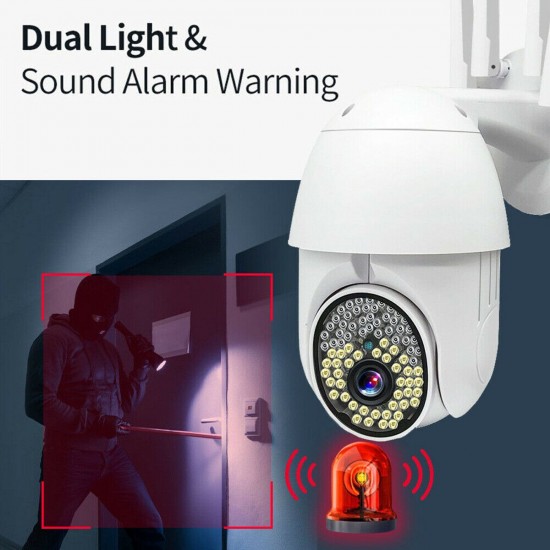79LEDS 1080P HD IP Wireless PTZ CCTV Outdoor Camera WiFi Security Waterproof IR Night Camera 79LEDS 1080P HD IP Wireless PTZ CCTV Outdoor Camera WiFi Security Waterproof IR Night Camera