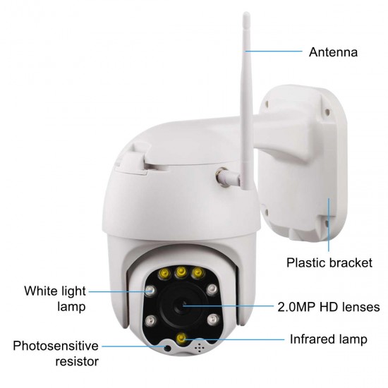 8LEDs HD 1080p PTZ Outdoor IP Camera Pan Tilt 5X Zoom IR Network Security Camera 8LEDs HD 1080p PTZ Outdoor IP Camera Pan Tilt 5X Zoom IR Network Security Camera