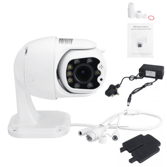 8LEDs HD 1080p PTZ Outdoor IP Camera Pan Tilt 5X Zoom IR Network Security Camera 8LEDs HD 1080p PTZ Outdoor IP Camera Pan Tilt 5X Zoom IR Network Security Camera